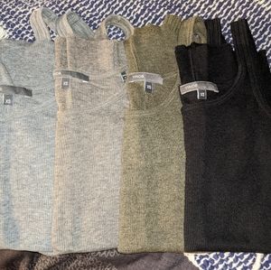 Vince scoop neck Pima cotton tank top